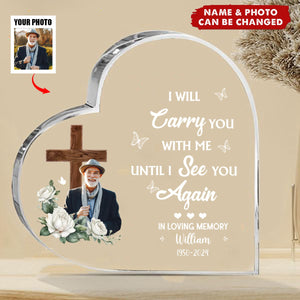 Although We Are Apart Your Spirit Lives Within Me Personalized Memorial Plaque