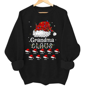 Up to 16 Kids - Claus Funny Family Christmas - Personalized Sweatshirt