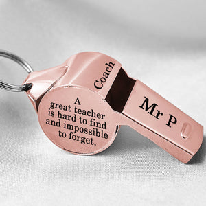 Personalized Stainless Coach Whistle