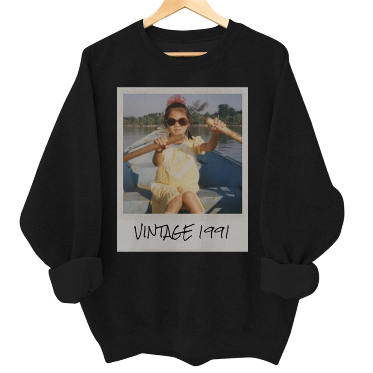 Unisex custom vintage foto-  Personalized Sweatshirt