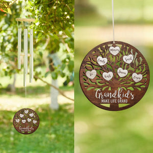 Grandkids Make Life Grand - Personalized Wind Chimes