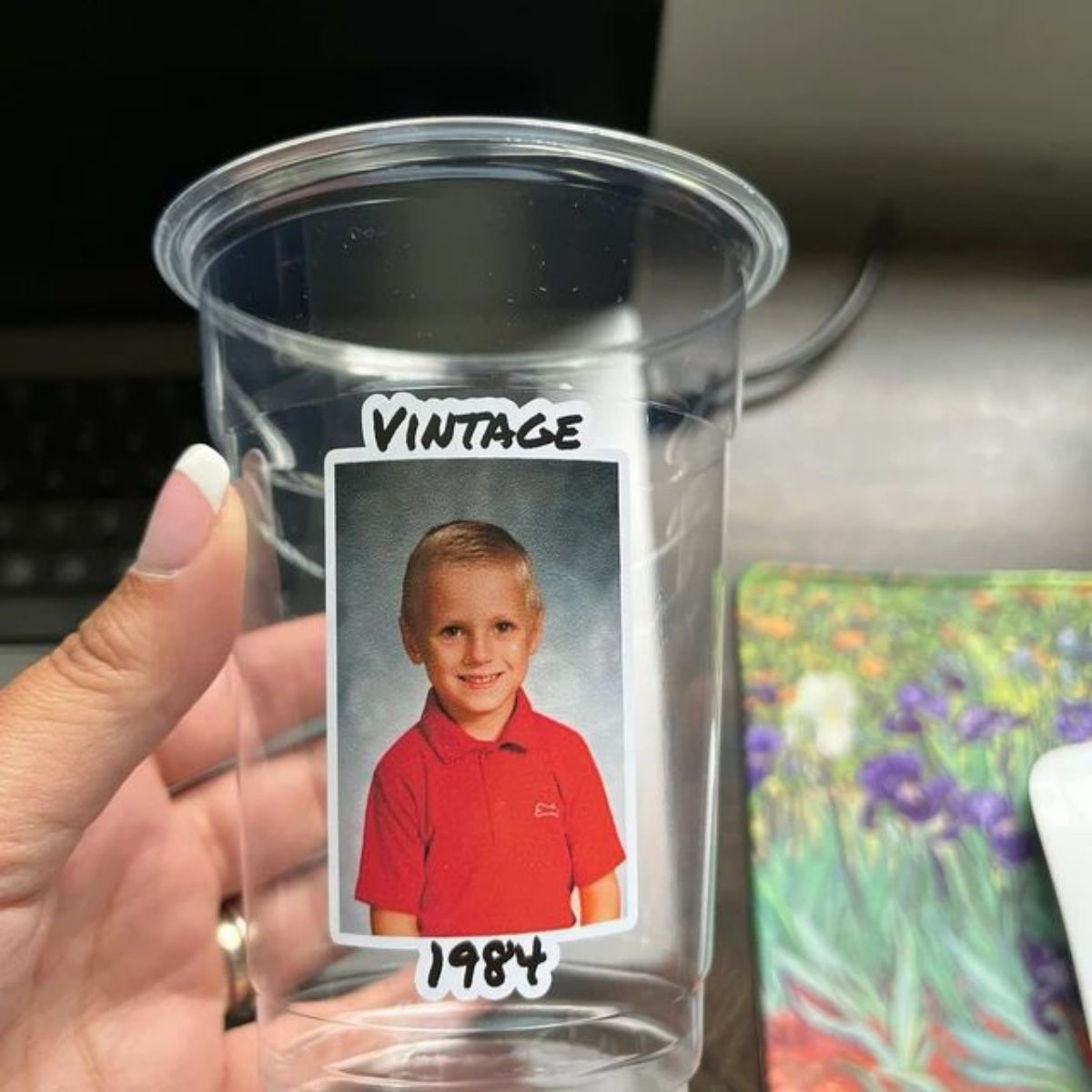 Plastic Party Cups Personalized Birthday Custom Face Party Decorations