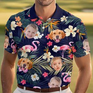 Custom Photo Dad, You’ve Always Been The Coolest - Family Personalized All Over Print Polo Shirt