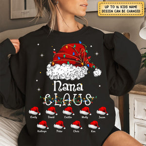 Up to 16 Kids - Claus Funny Family Christmas - Personalized Sweatshirt