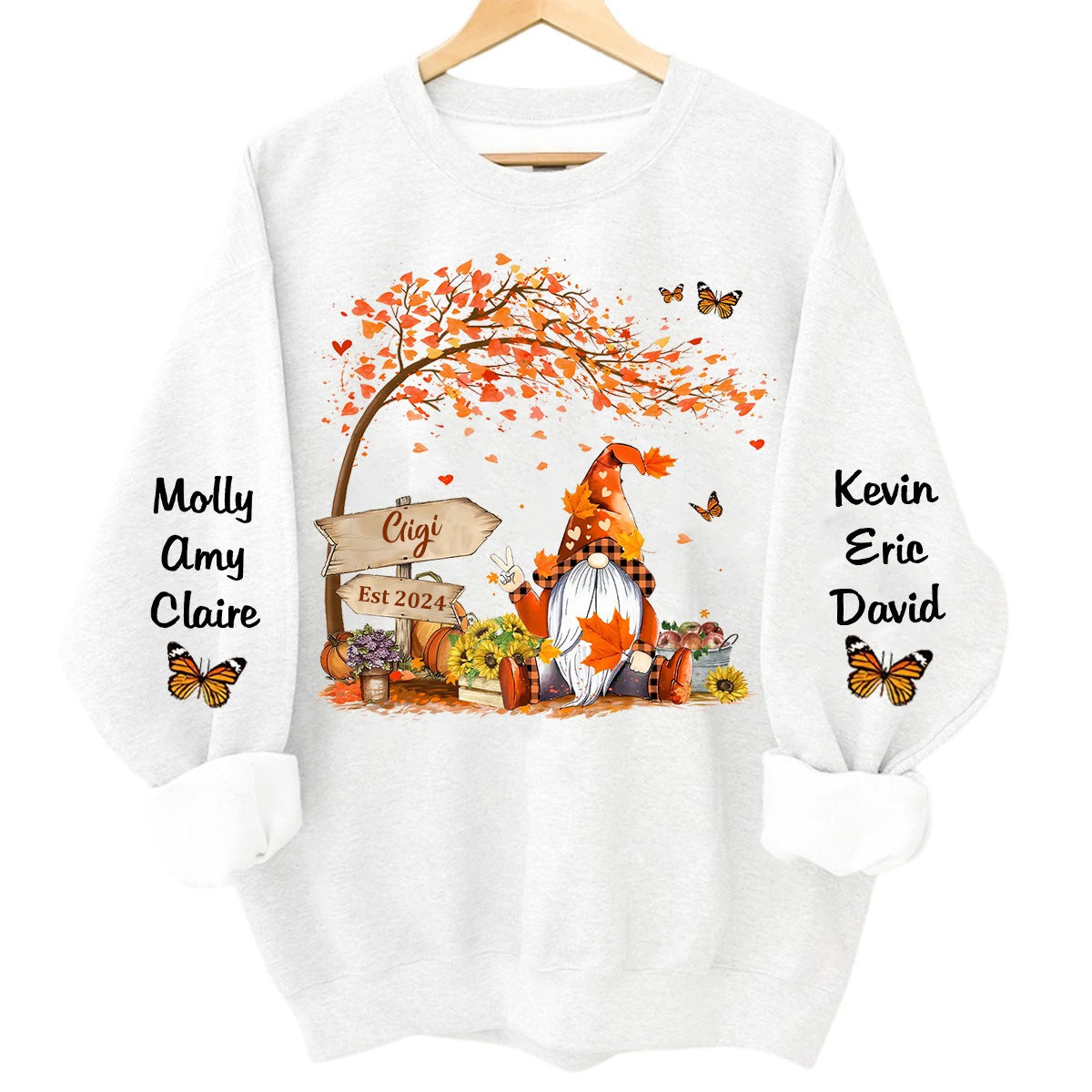 Oh My Gourd I Love Fall - Family Personalized Sweatshirt