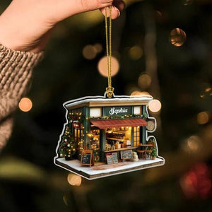 Personalized Gifts For Her Ornament Coffee Shop