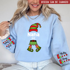 Personalized Nana Elf - Happy Christmas Sweatshirt