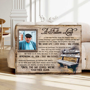 Personalized Memorial Picture Poster with Memorial Poems, In Memory of Canvas