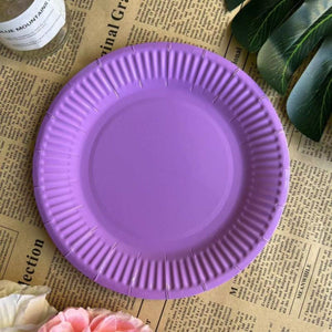 Colorful Disposable Party Plates-Party Decoration