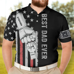 Personalized Best Dad Ever Polo Shirt