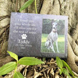 I Loved You Your Whole Life, I'll Miss You For The Rest of Mine Personalized Pet Memorial Stone