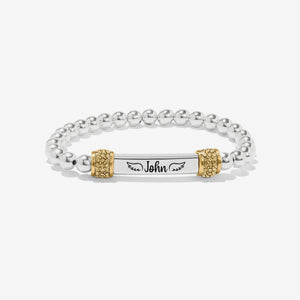 Personalized Name Bead Memorial Bracelet