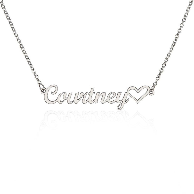 Personalized Name Necklace With Message Card