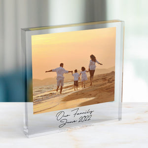 Personalized Photo Acrylic Block Plaque