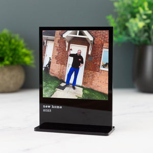 Personalized Photo Print Plaque With Custom Message