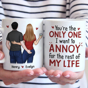 Couple Personalized Custom Mug - Gift For Husband Wife, Anniversary