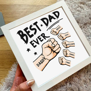 Personalized Light Shadow Box-The Best Dad Ever