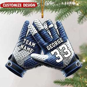 Football Gloves Football For Life Personalized Acrylic Ornament