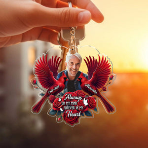 I Believe There Are Angels Among Us Personalized Acrylic Keychain