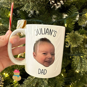 Personalized Face Photo Custom Text Mug