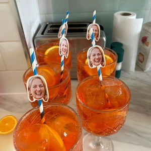 Personalized Face Straws Party Decorations