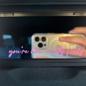 Personalized Car Mirror Motivational Quote Decal/Sticker