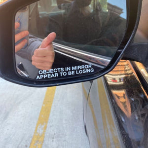 Personalized Car Mirror Motivational Quote Decal/Sticker