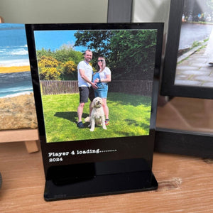 Personalized Photo Print Plaque With Custom Message