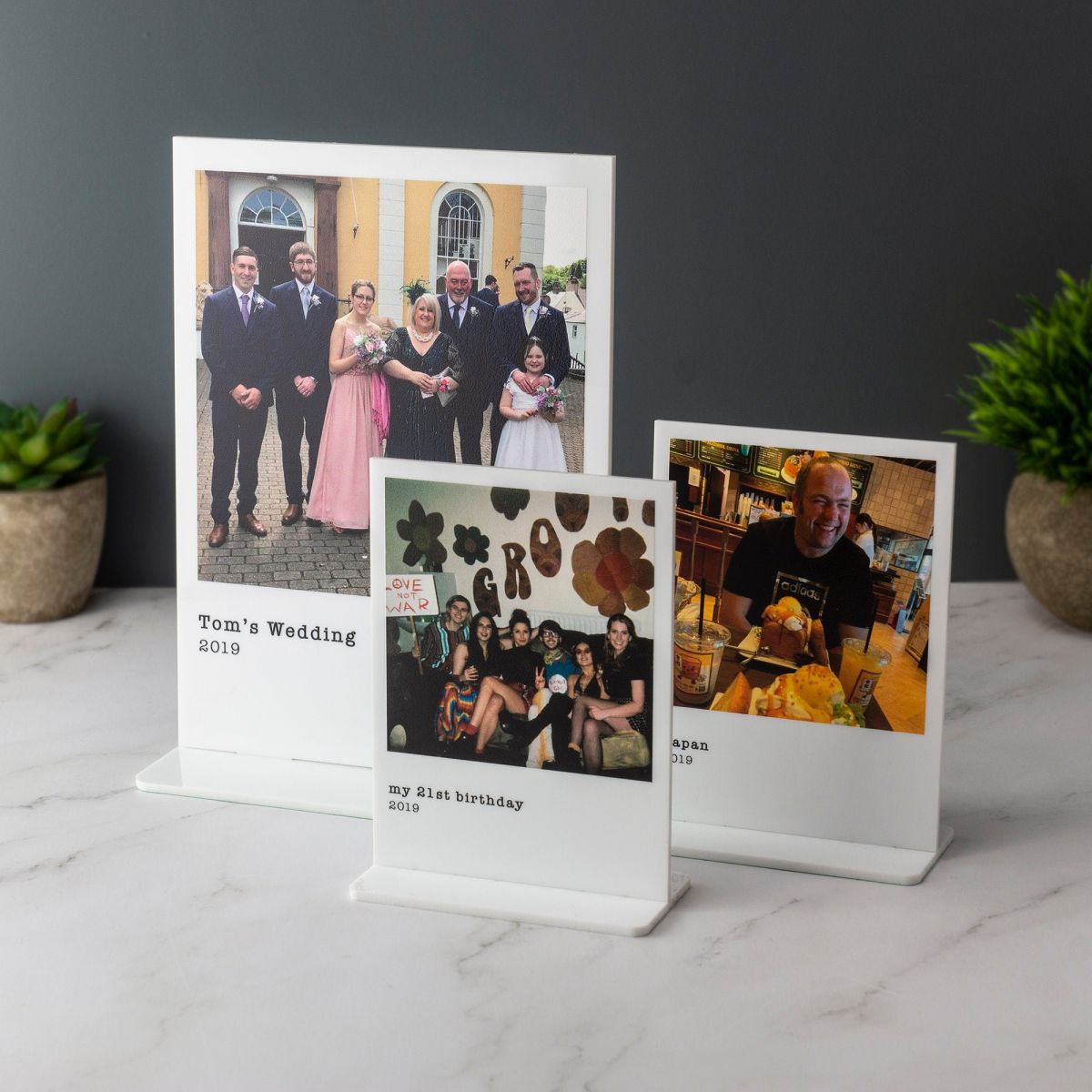 Personalized Photo Print Plaque With Custom Message