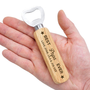 Best Dad/Grandpa Ever-Personalized Wooden Bottle Opener