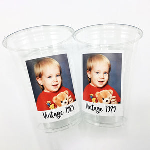 Personalized Photo Plastic Party Cups Party Decorations