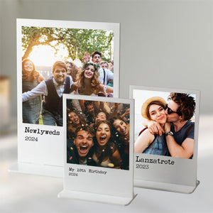 Personalized Photo Print Plaque With Custom Message