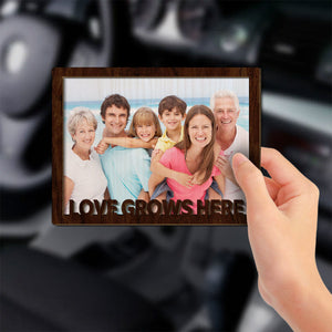 Love Grow Here - Personalized Family Car Visor Clip