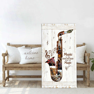 Personalized Saxophone Photo Collage Poster Gifts to Musicians