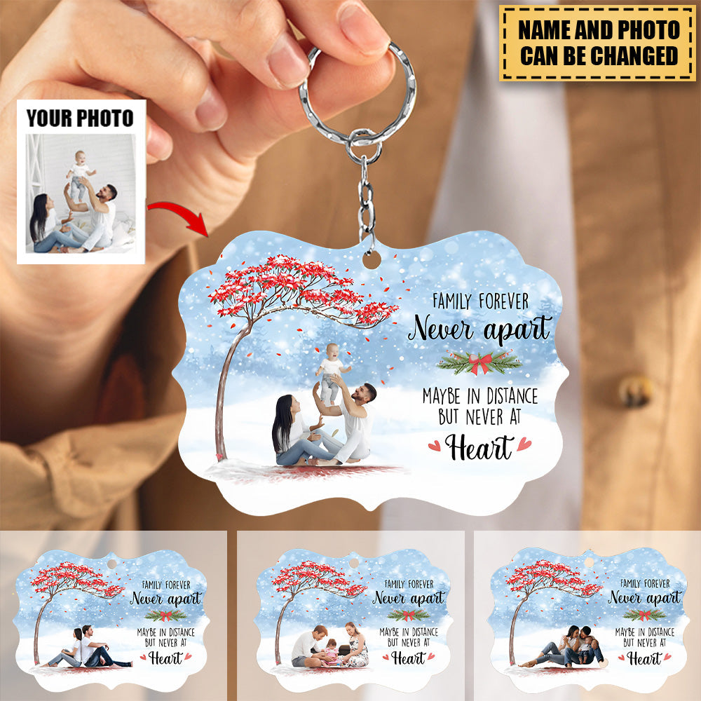 Upload Your Family Photo - Christmas - There is no greater gift than the love shared by a Family-Personalized Acrylic Keychain